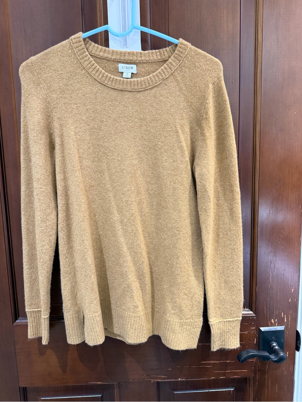 J. Crew Women's Camel Crewneck Sweater